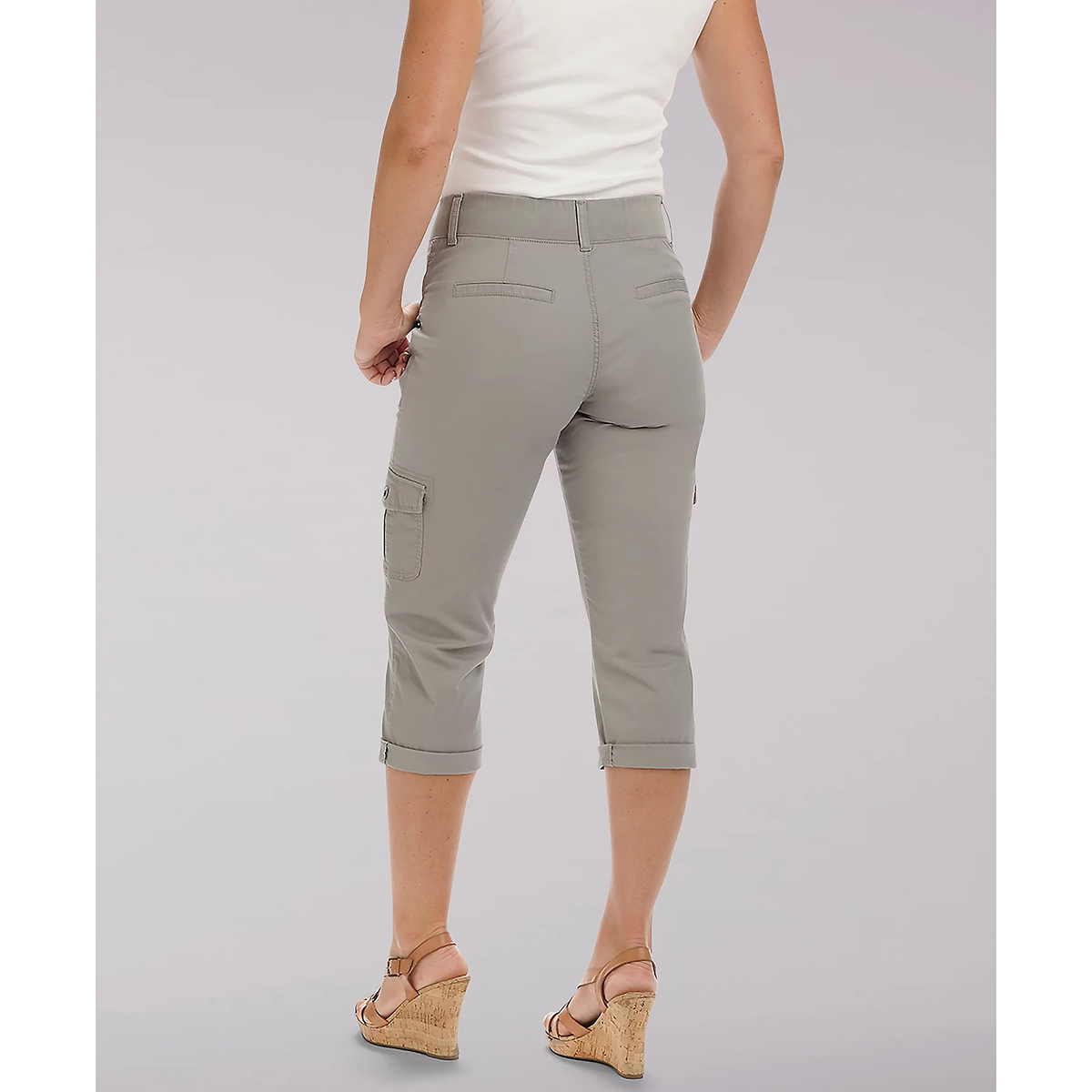 Lee 112328968 Flex-To-Go Relaxed Fit Cargo Capris in Lovat