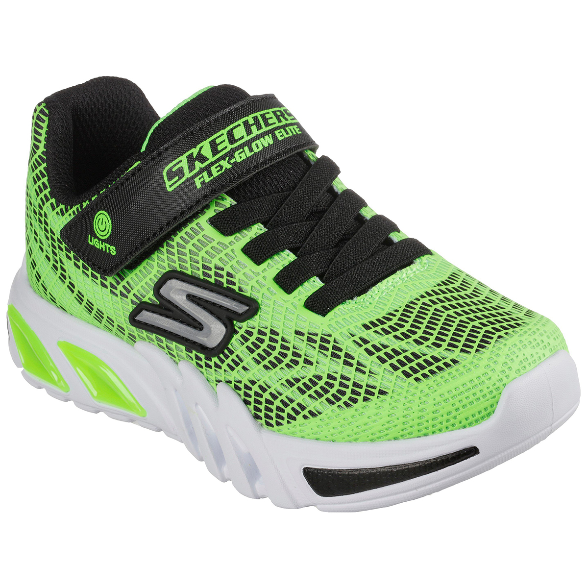 Skechers Infant/toddler Boys' S Lights: Flex-Glow Elite Sneaker