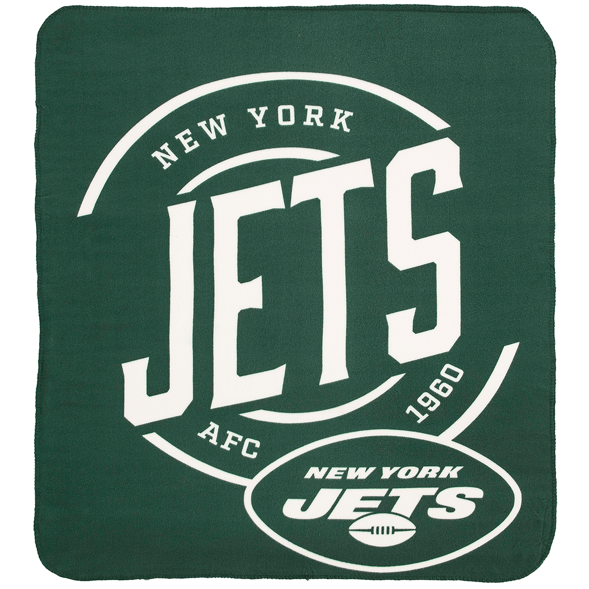 New York Jets Bear Fleece Blanket by CAC Graphics - Pixels