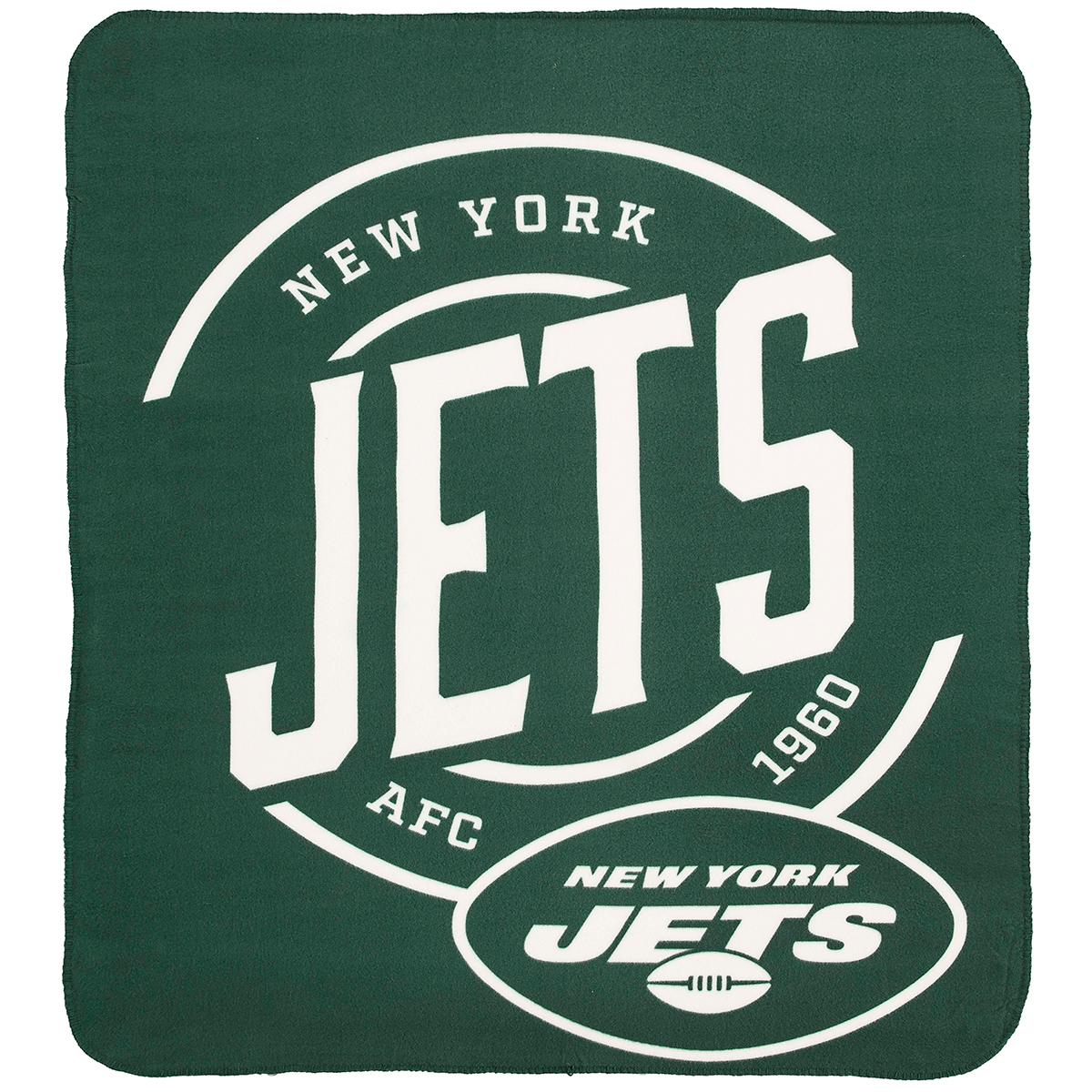 New York Jets Campaign Fleece Throw Blanket, Green