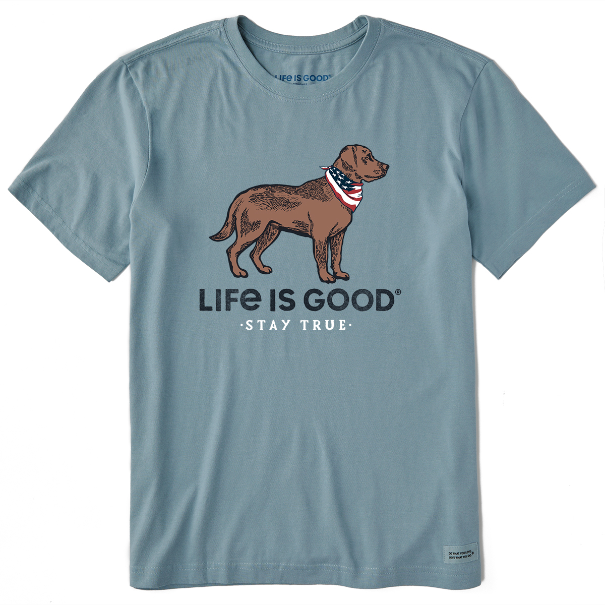 Life Is Good Men's Stay True Dog Crusher-Lite Graphic Tee