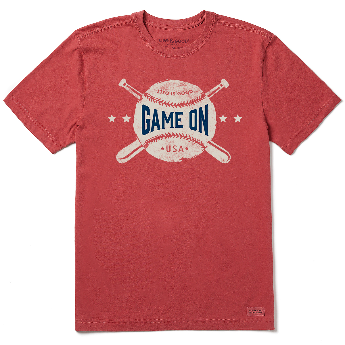 Life Is Good Men's Game On Crusher Lite Short-Sleeve Tee