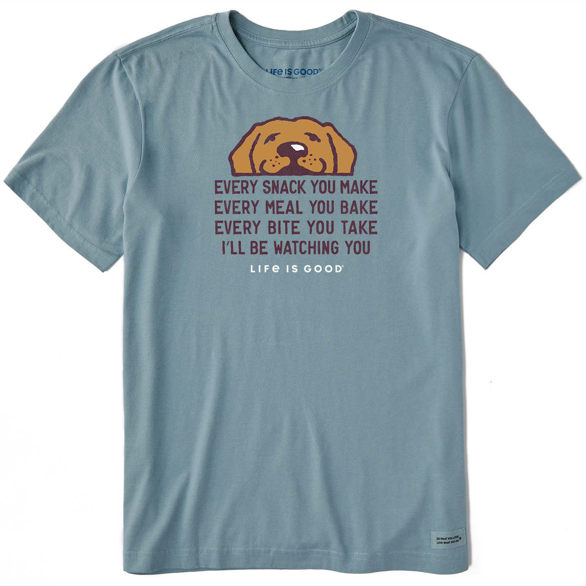 Life Is Good Men's I'll Be Watching You Short-Sleeve Crusher Tee