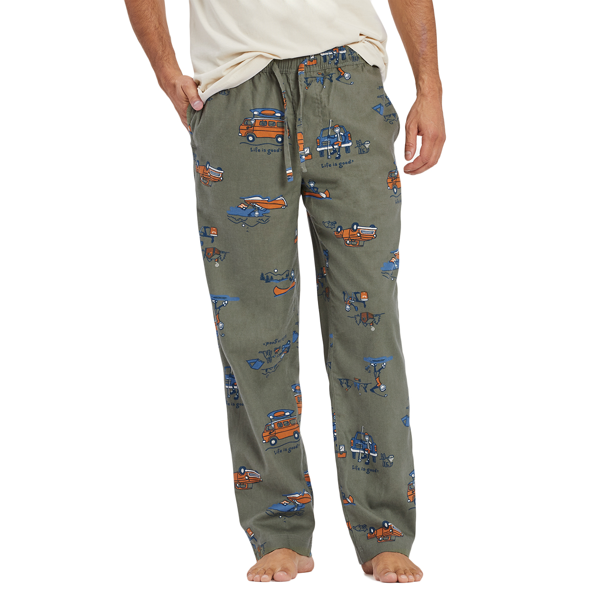 Life Is Good Men's Jake Outdoor Toilet Classic Sleep Pants