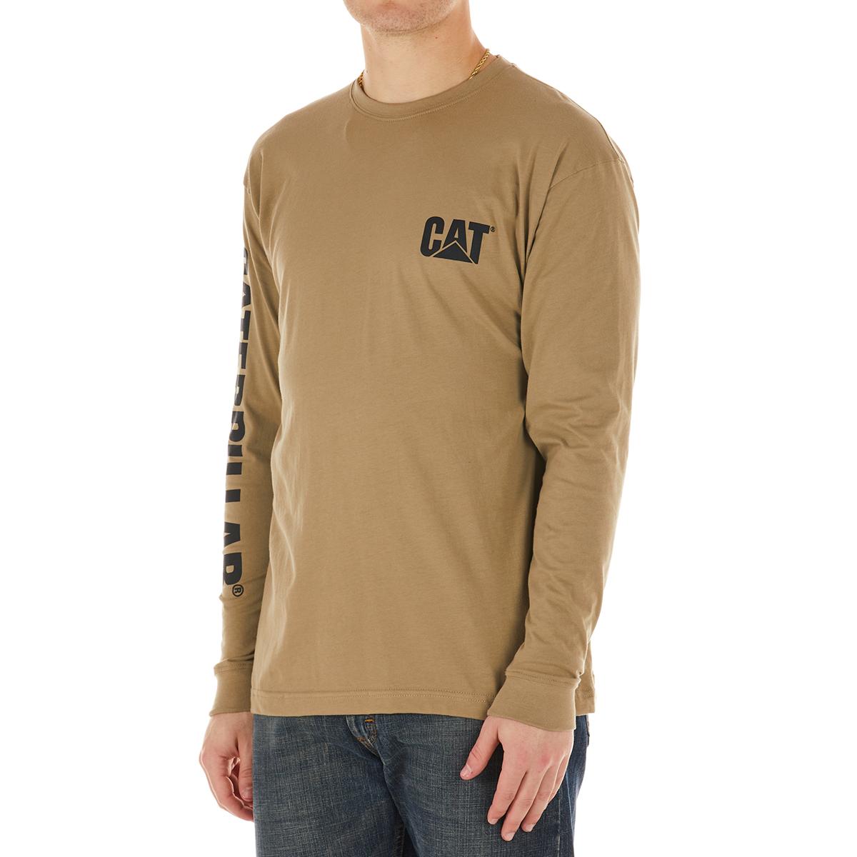 CAT Men's Trademark Banner Long-Sleeve Tee