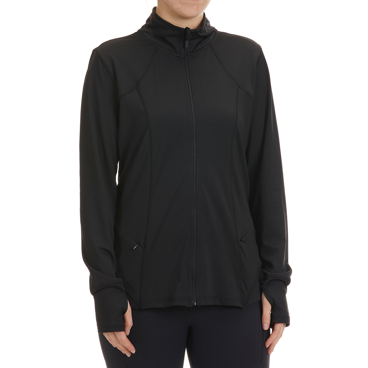 RBX Women's Double Peached Interlock Jacket w/ Zip Pockets