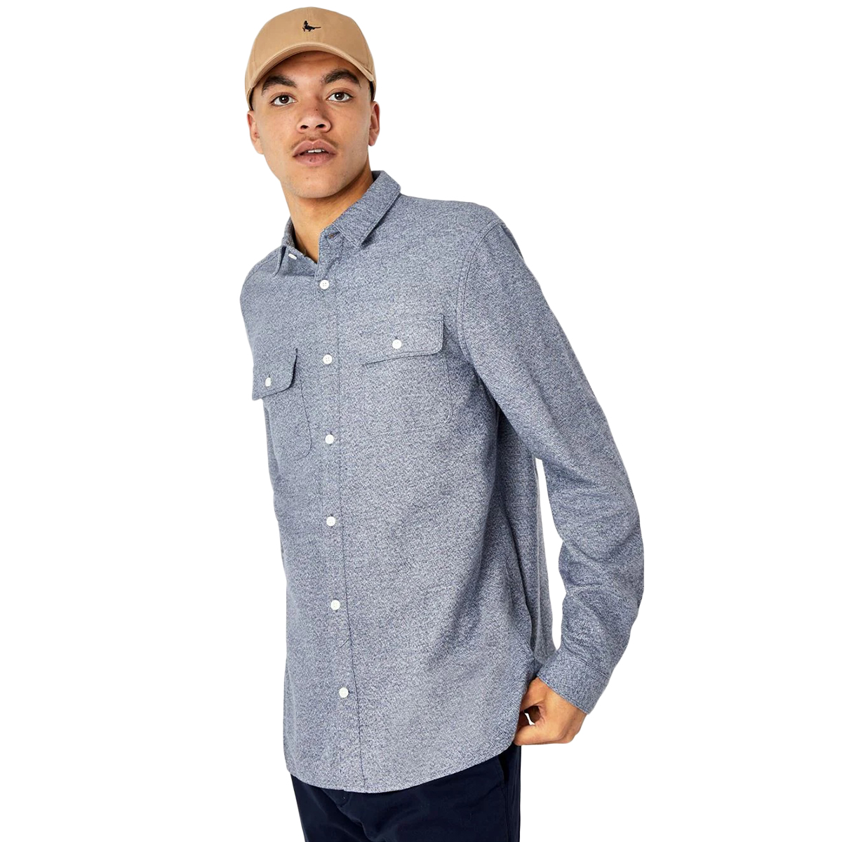 Jack Wills Men's Barberry Jaspe Double Pocket Shirt