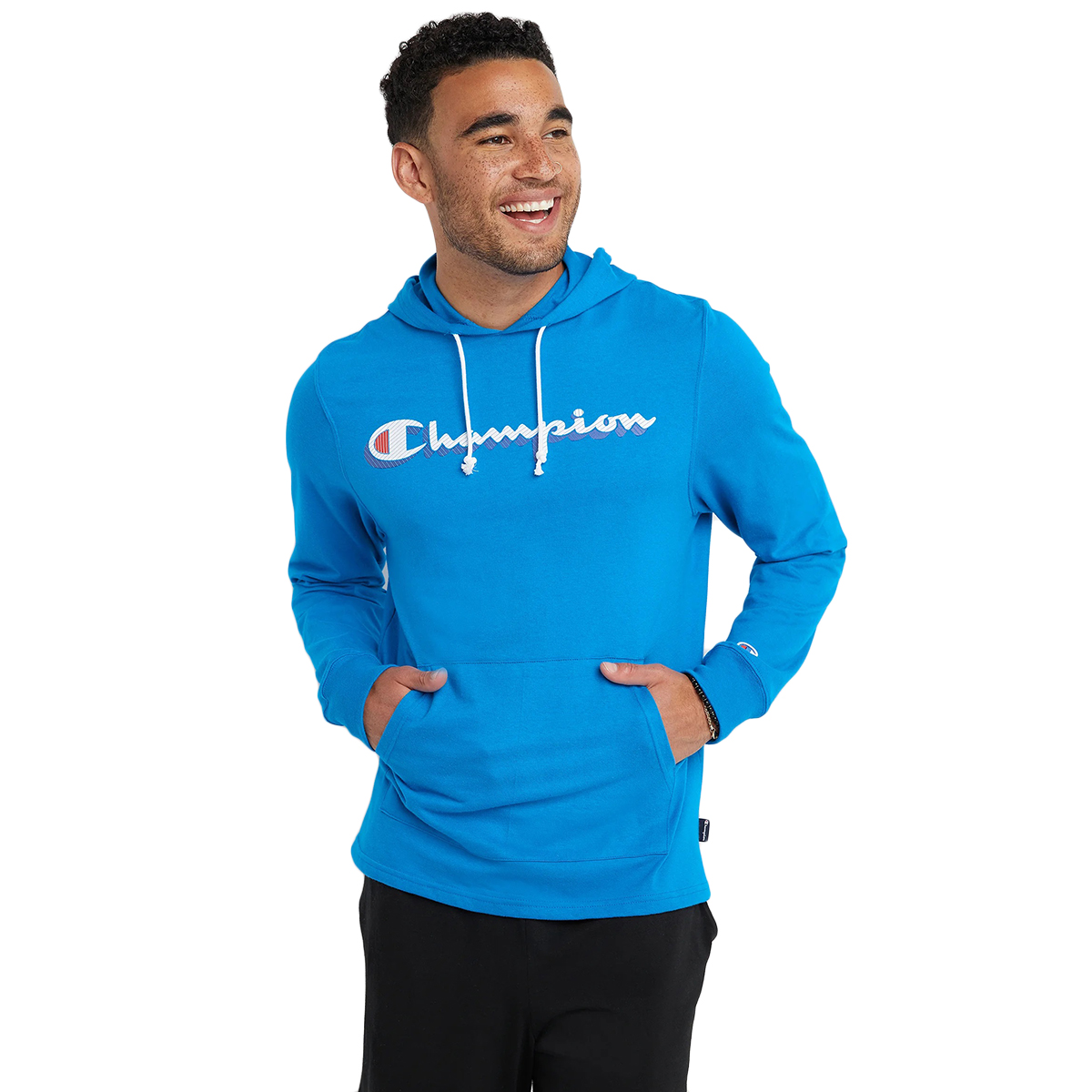 Champion Men's Summer Sweats Hoodie, Blue