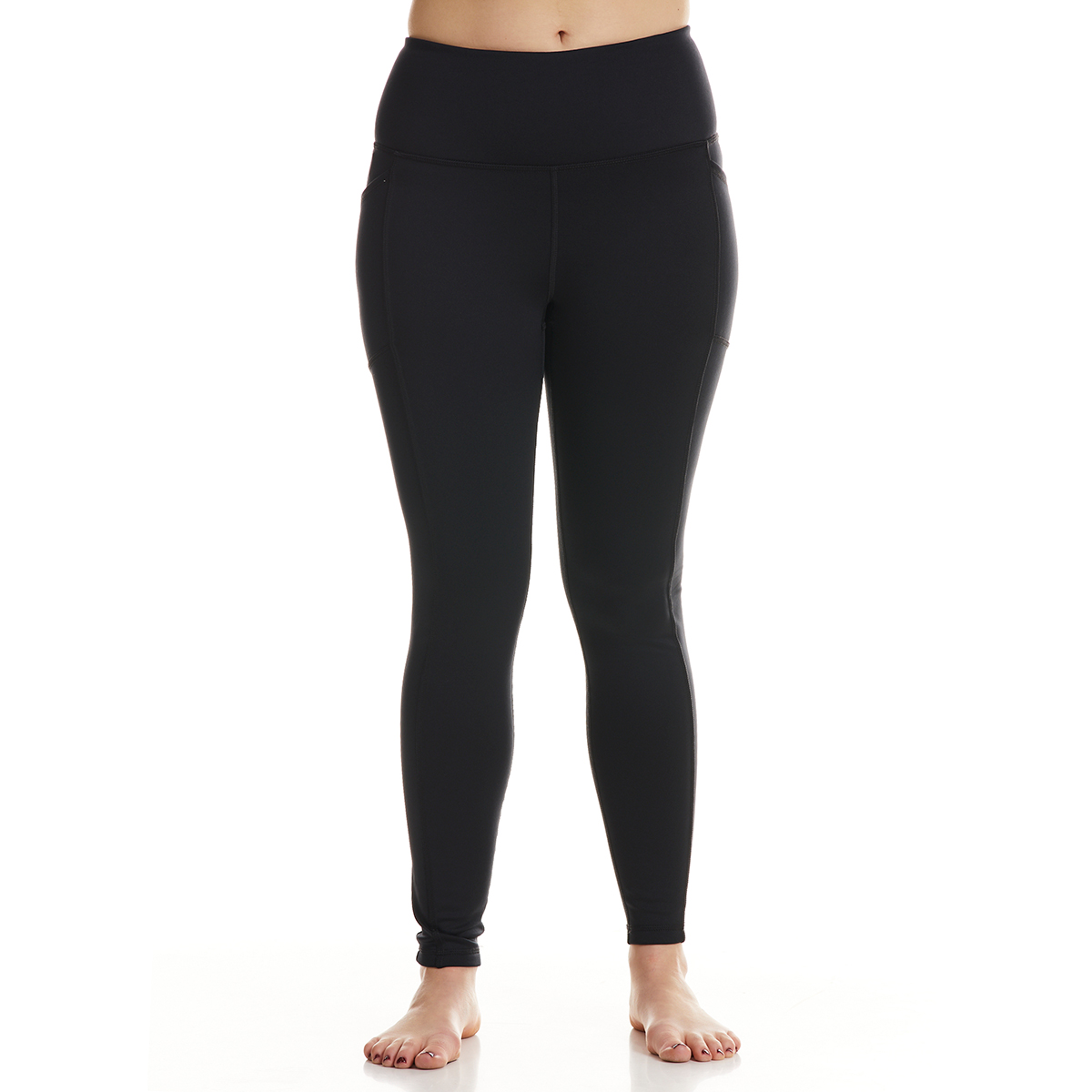 Spyder Women's Brushed Back Legging W/ Side Pockets, Black