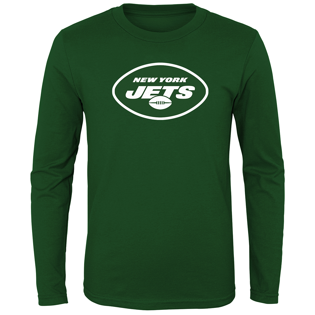 New York Jets Kids' Outerstuff Primary Logo Long-Sleeve Tee