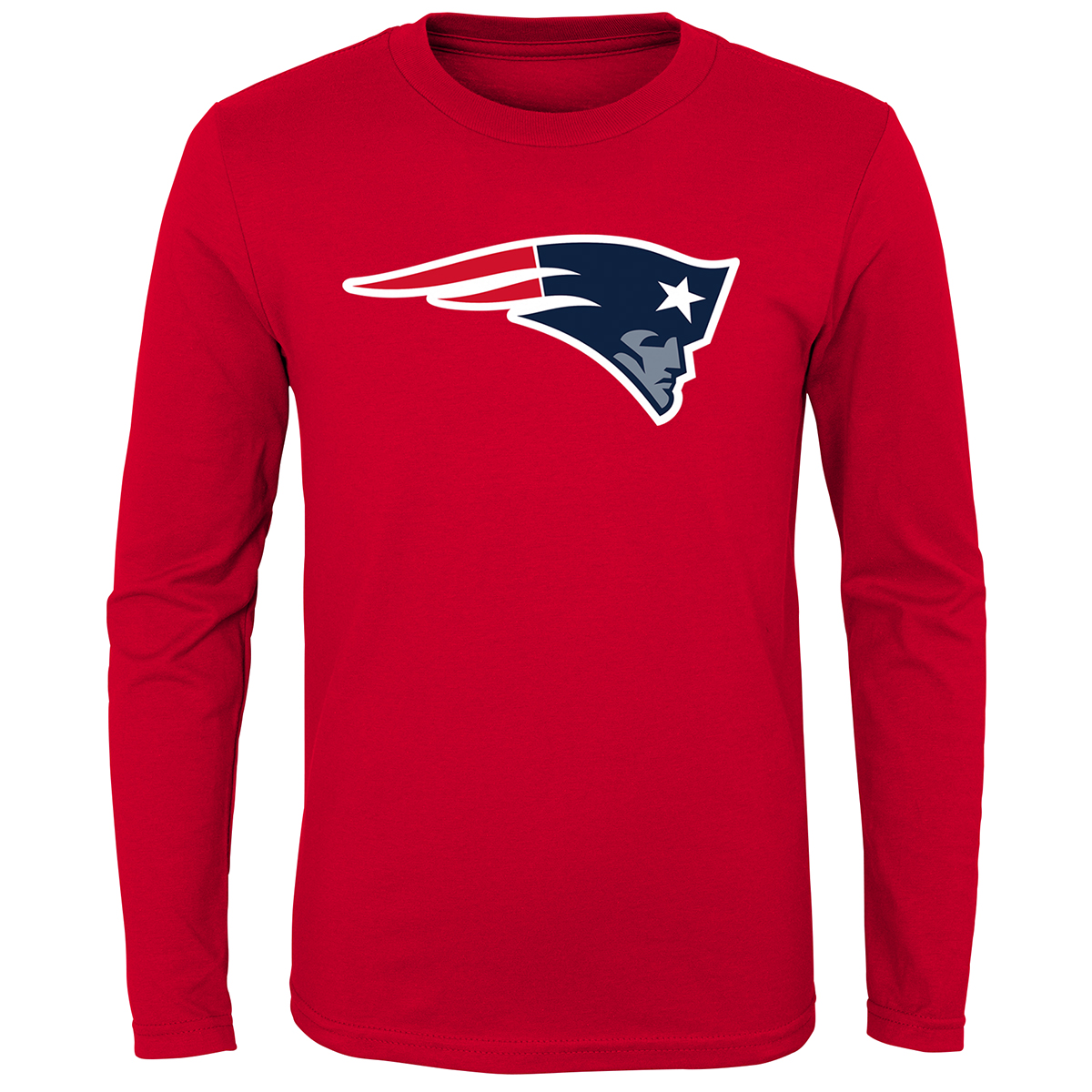 New England Patriots Kids' Outerstuff Primary Logo Long-Sleeve Tee