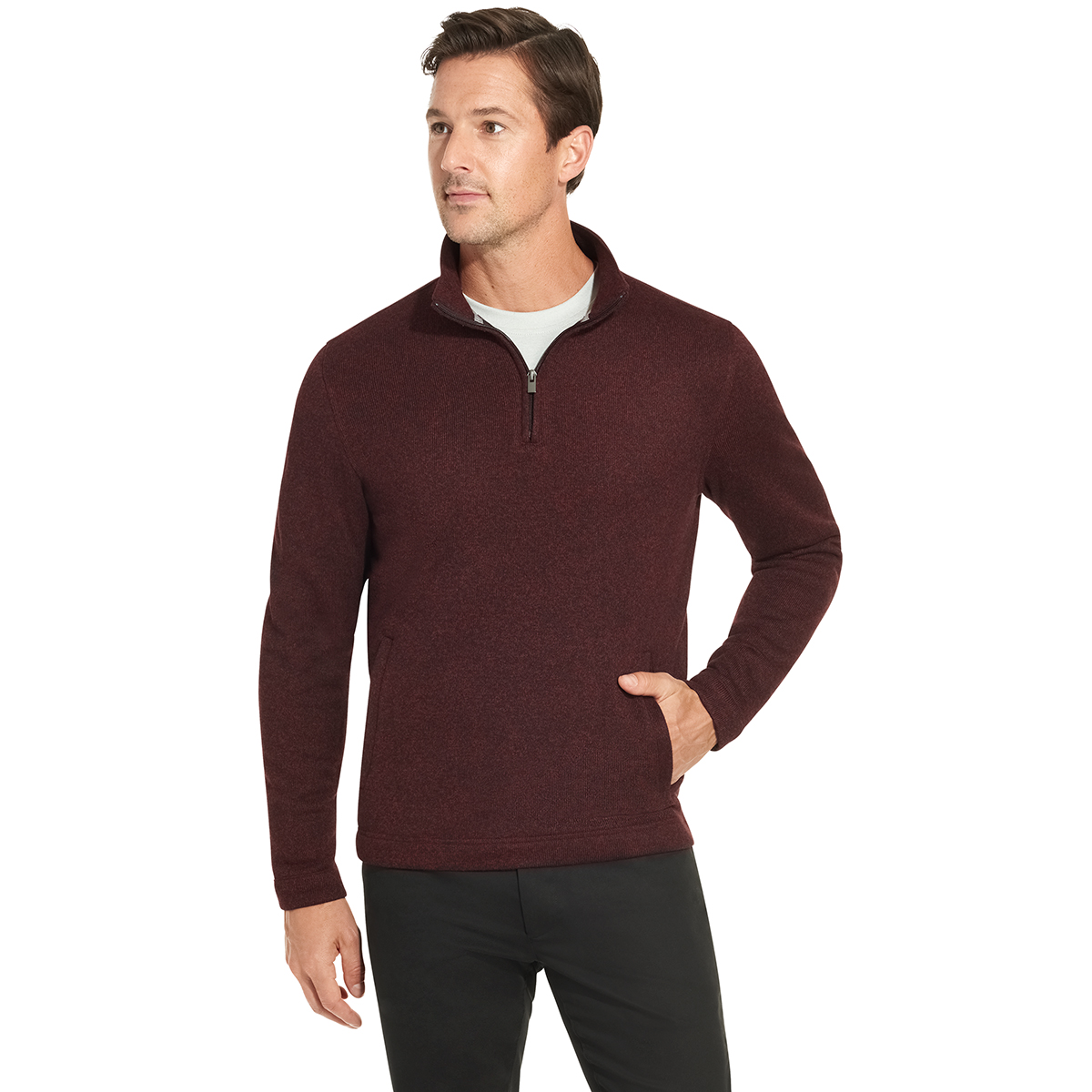 Van Heusen Men's Essential 1/4-Zip Sweater Fleece