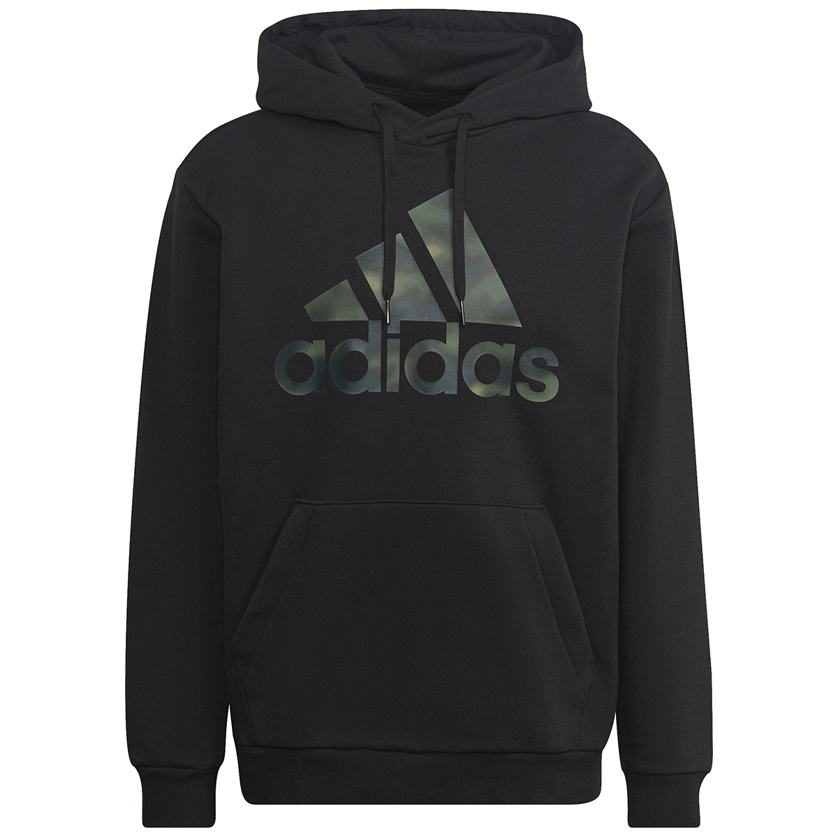 Adidas Men's Essentials Camo Print Hoodie, Black