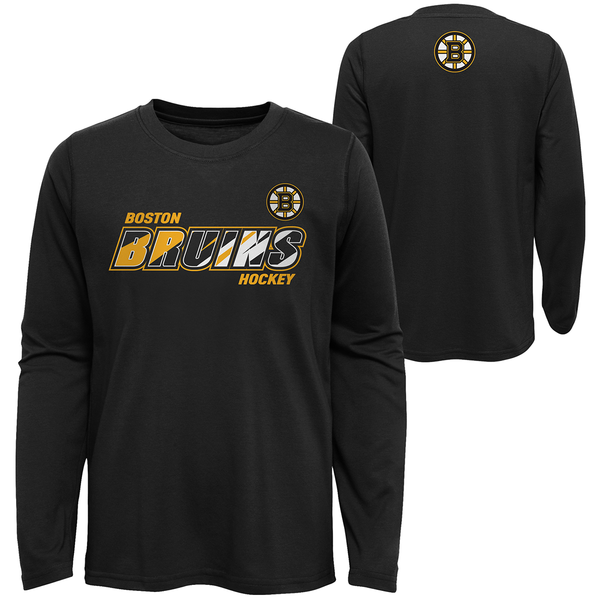 Boston Bruins Boys' Outerstuff Rink Reimagined Long-Sleeve Tee