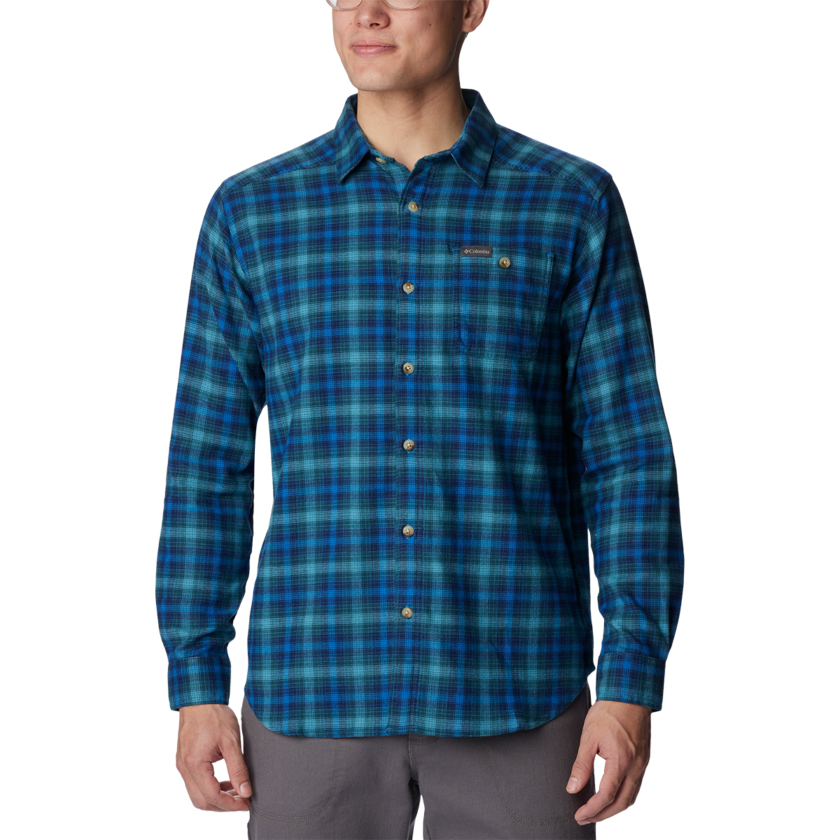 Columbia Men's Cornell Woods Flannel Long-Sleeve Shirt