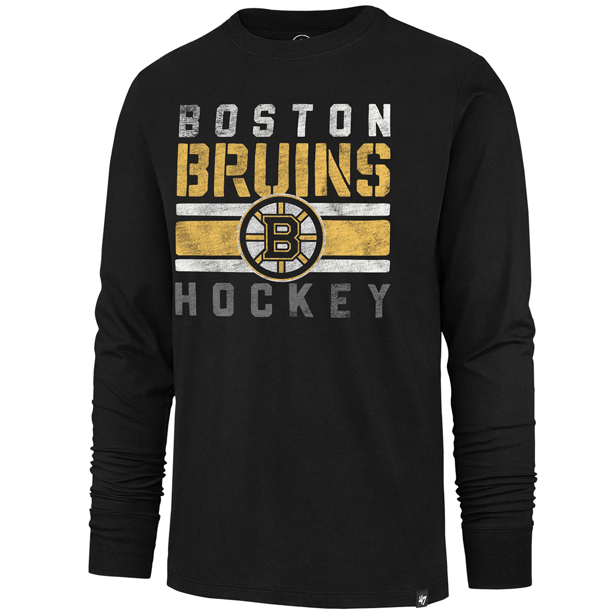 Boston Bruins Men's Top Bins Franklin Long-Sleeve Tee