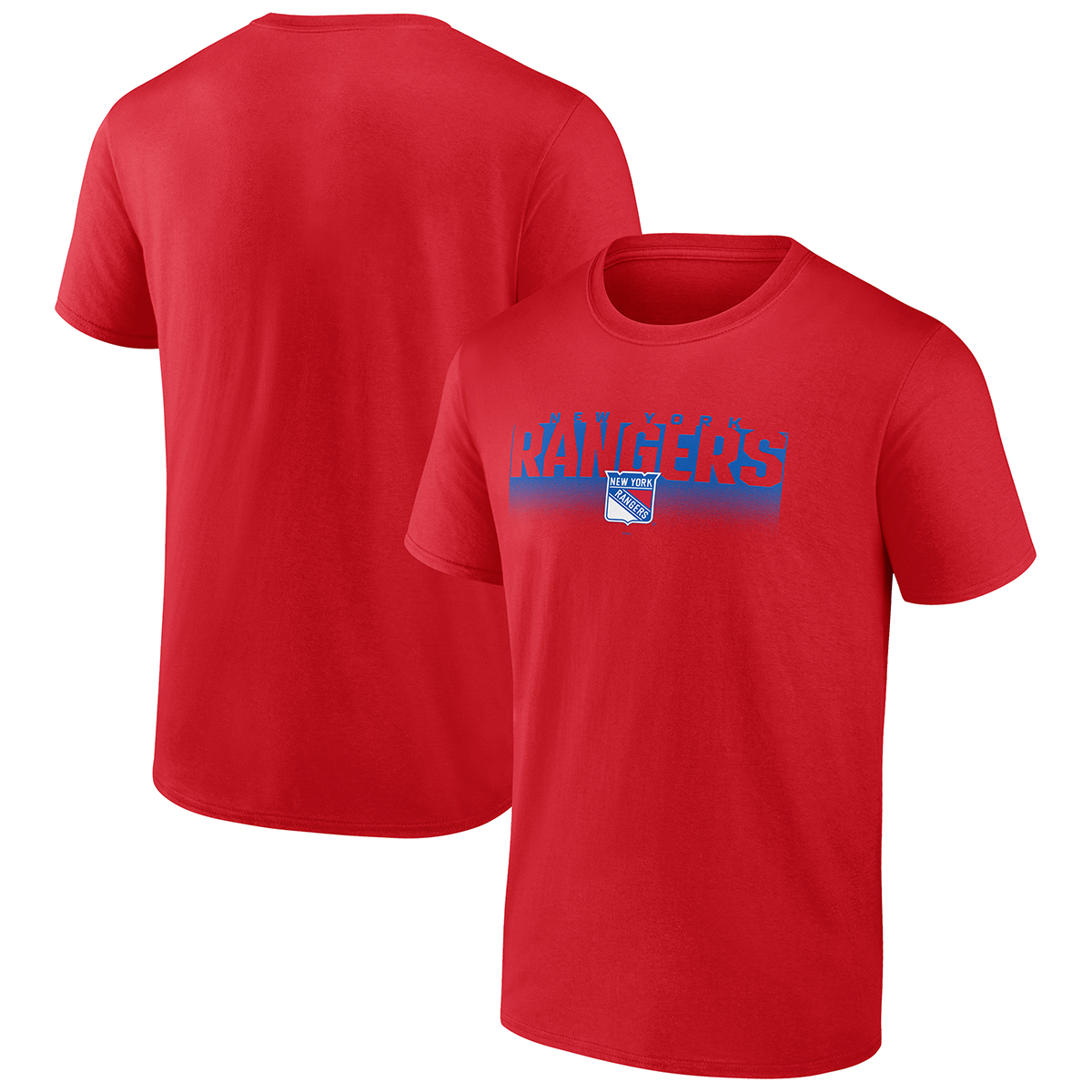 New York Rangers Men's Fanatics Solid Formation Short-Sleeve Tee