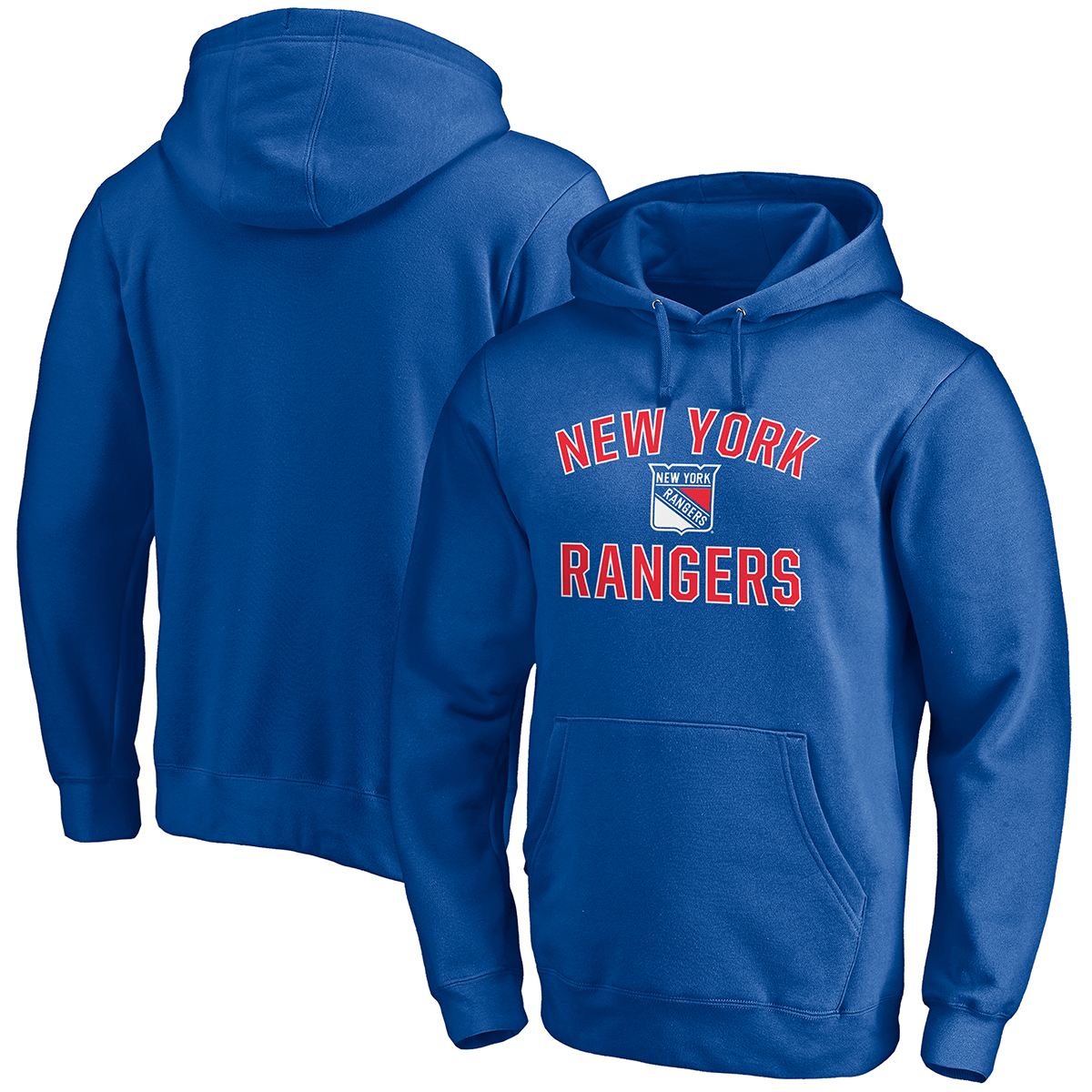 New York Rangers Men's Fanatics Victory Arch Pullover Hoodie
