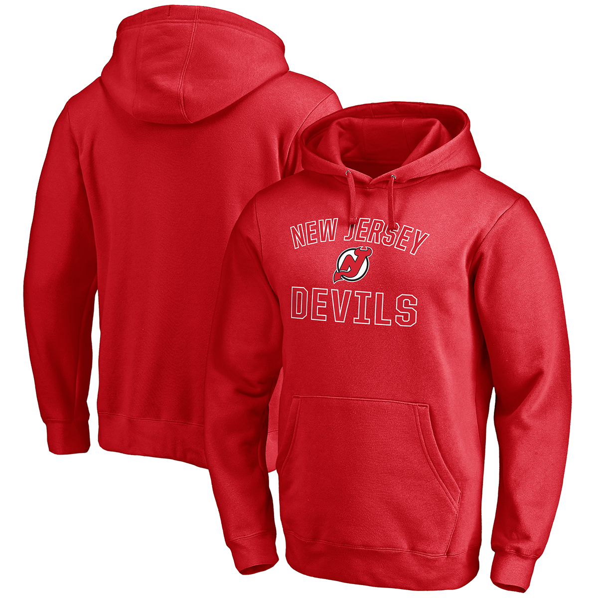 New Jersey Devils Men's Fanatics Victory Arch Pullover Hoodie