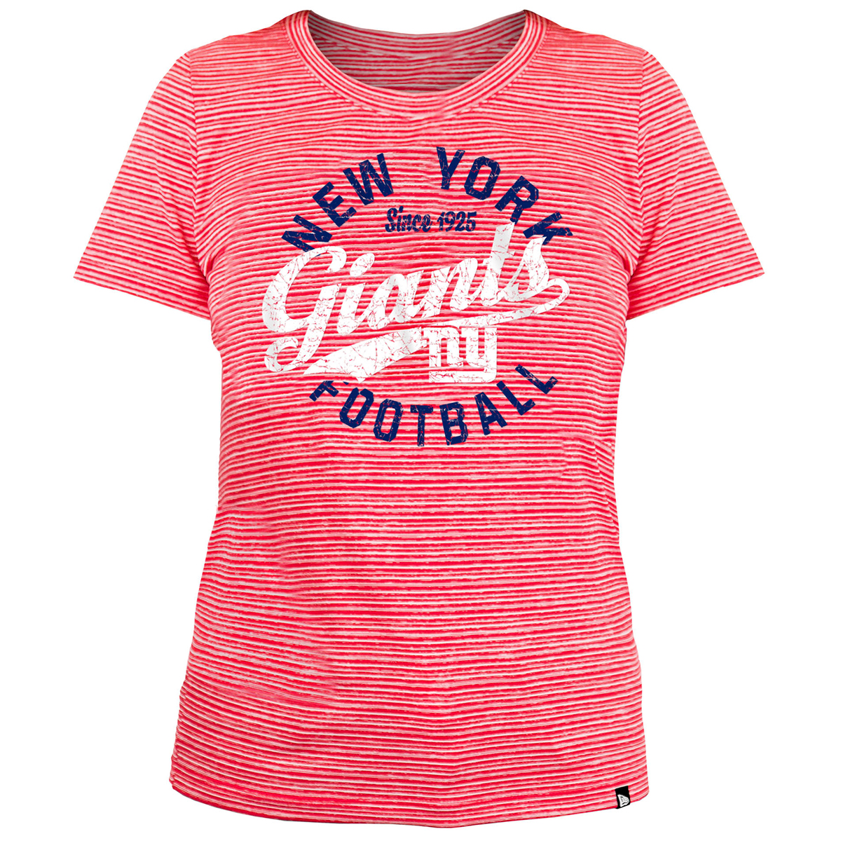 New York Giants Women's New Era Short-Sleeve Space Dye Tee