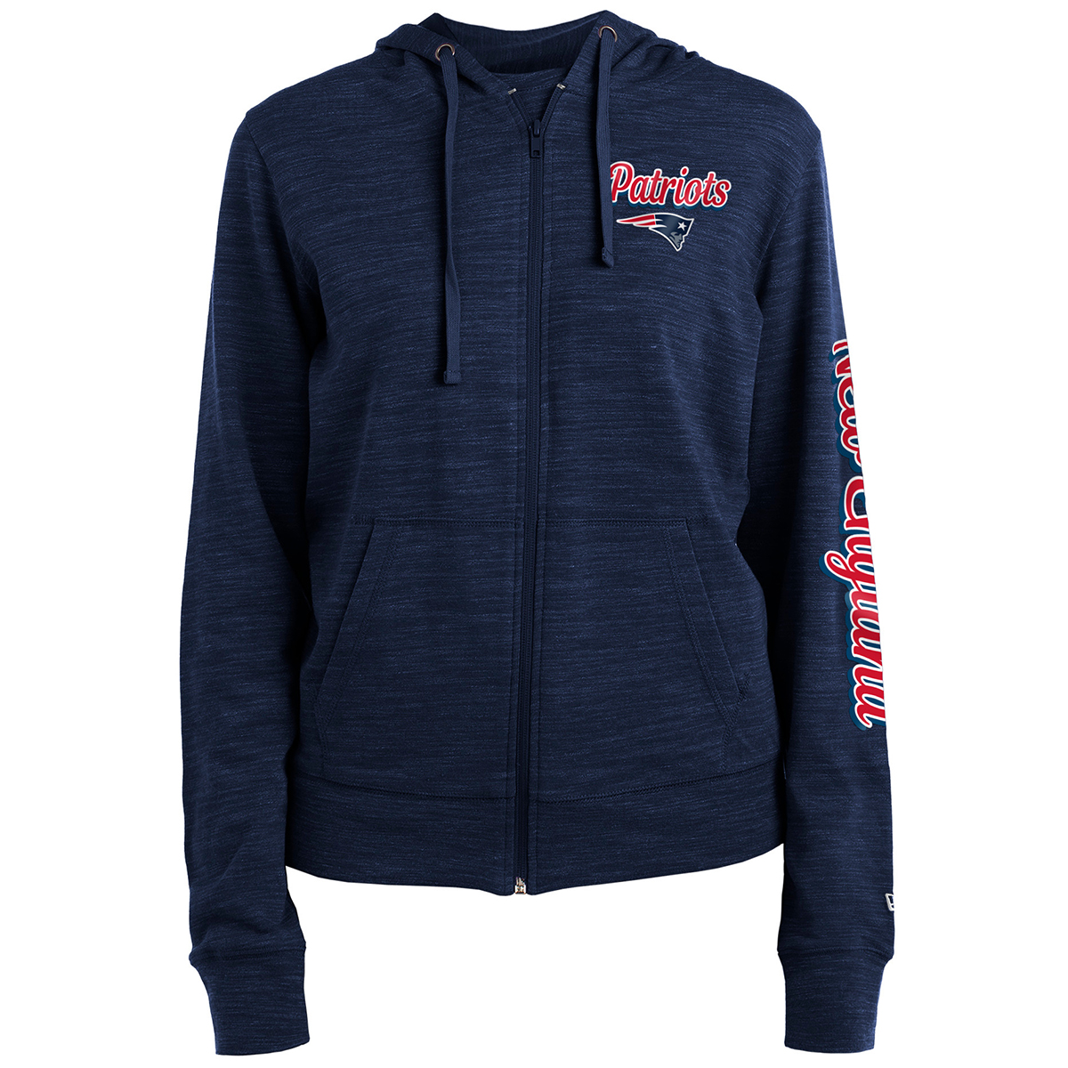 New England Patriots Women's New Era Space Dye Full-Zip Hoodie