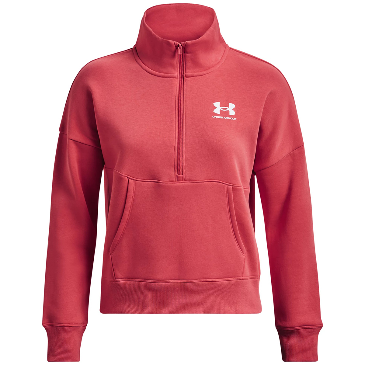 Under Armour Women's Ua Rival Fleece 1/2-Zip, Orange