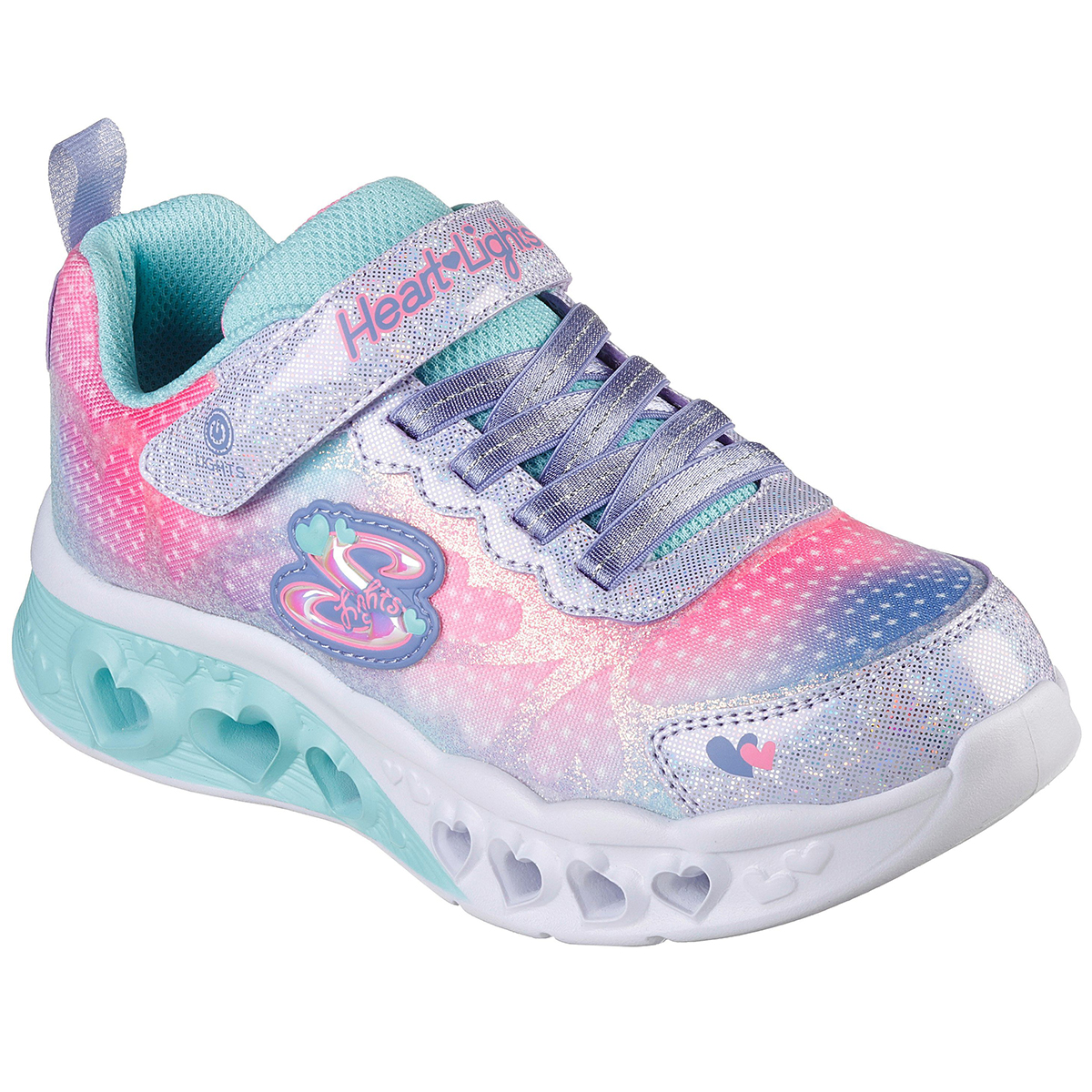 Skechers Girls' Flutter Heart Lights - Simply Love Shoes