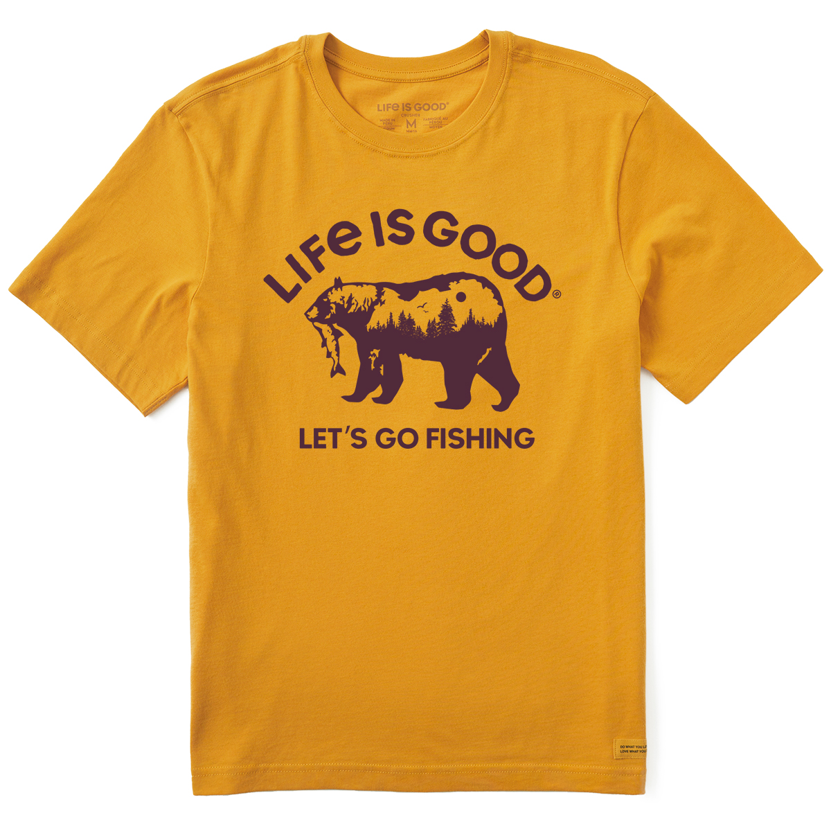 Life Is Good Men's Let's Go Fishing Crusher-Lite Short-Sleeve Tee