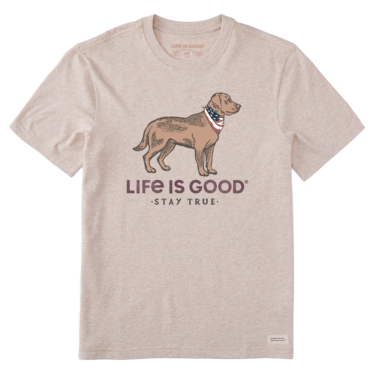 Life Is Good Men's Stay True Dog Short-Sleeve Crusher Tee