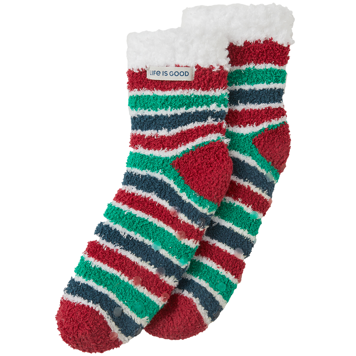 Life Is Good Women's Jolly Holiday Snuggle Slipper Socks