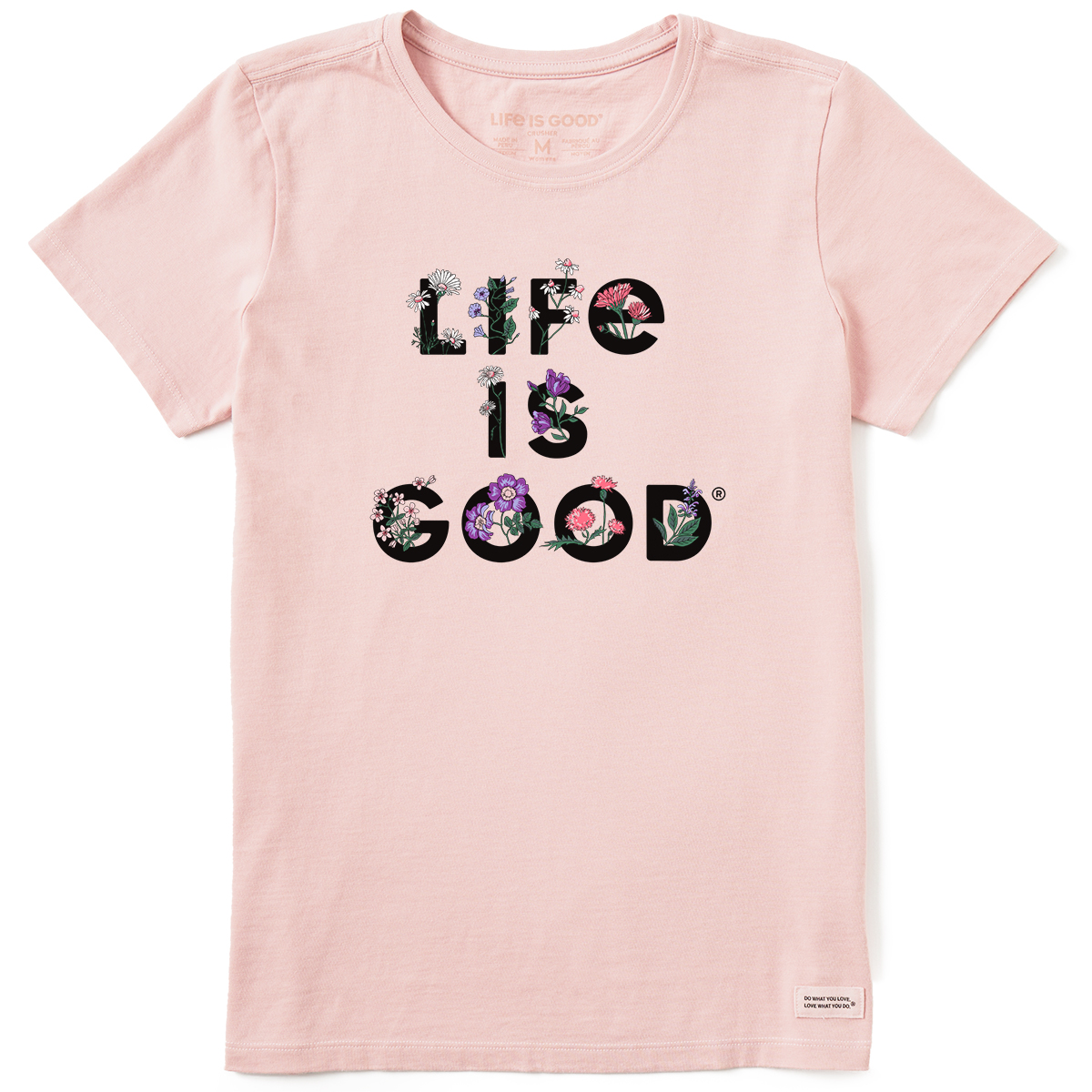 Life Is Good Women's Stack Flowers Short-Sleeve Tee