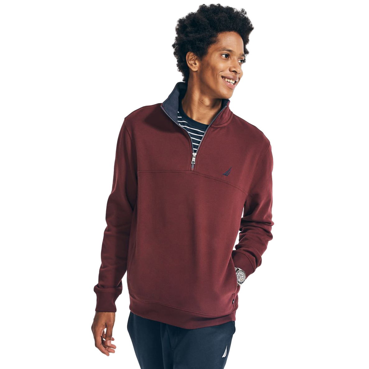 Nautica Men's 1/4-Zip Fleece Sweatshirt