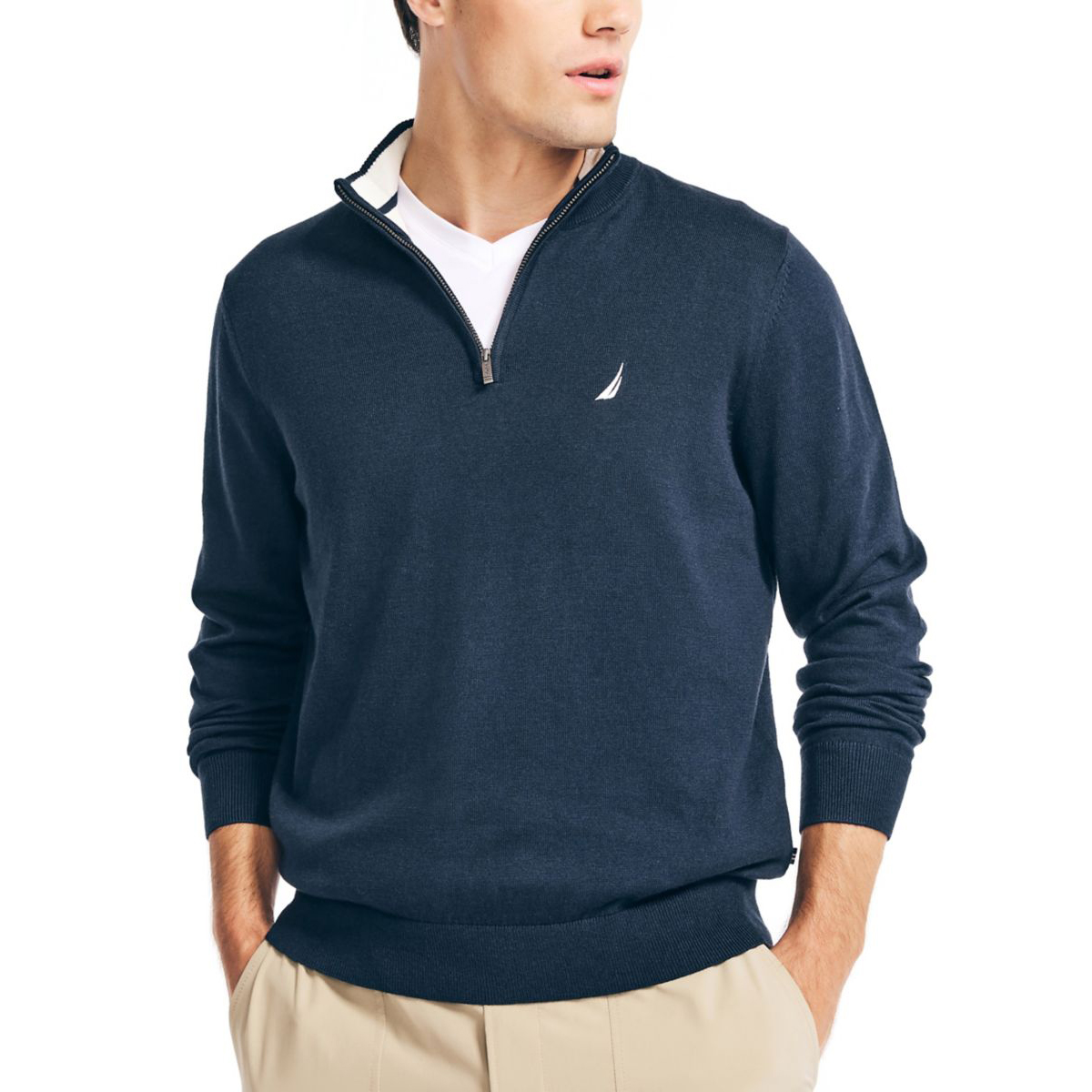 Nautica Men's Navtech 1/4-Zip Sweater