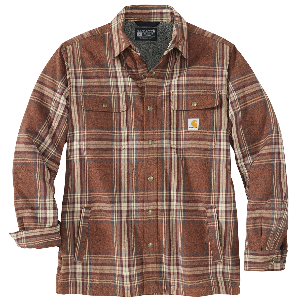 Carhartt Men's Relaxed Fit Sherpa-Lined Shirt Jacket