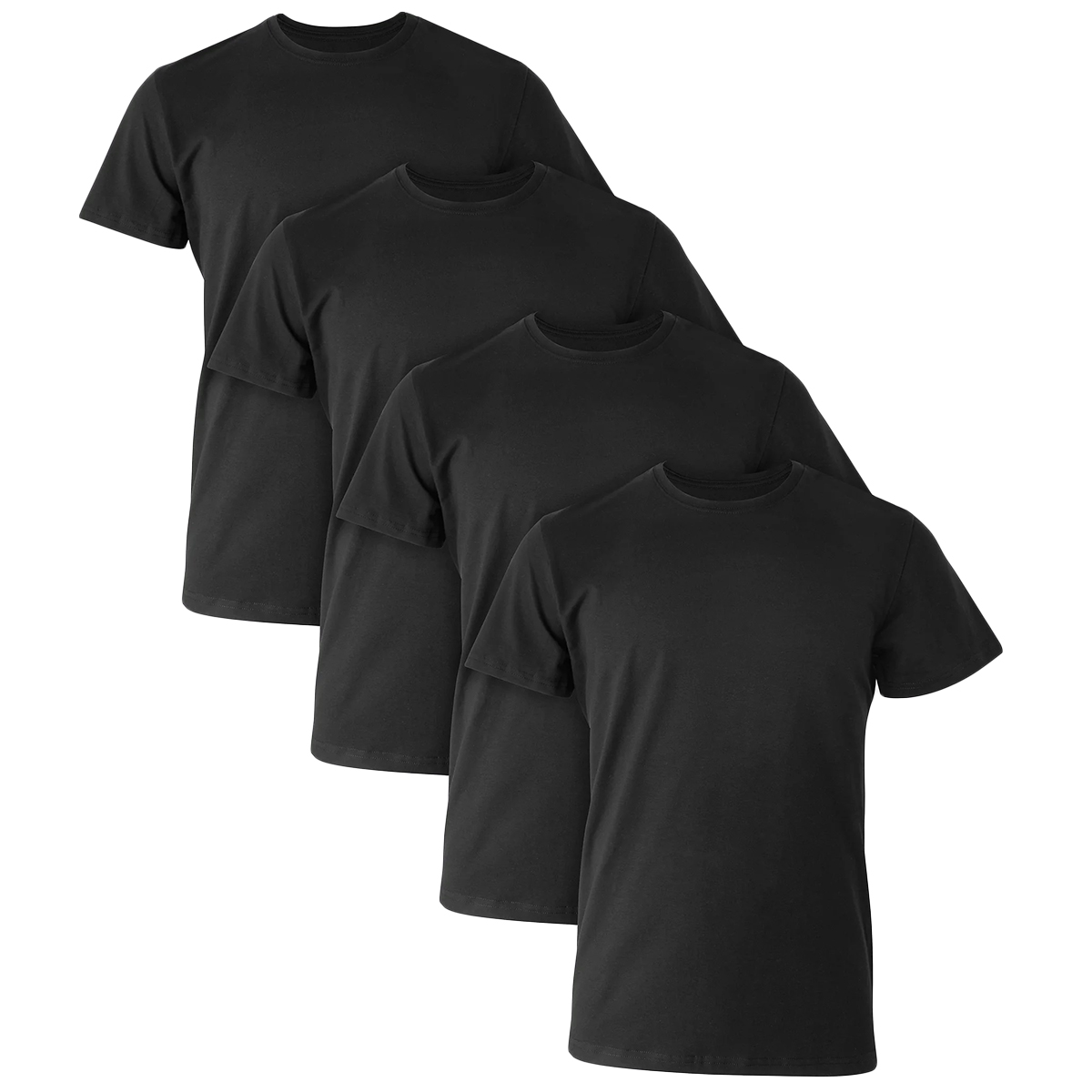 Hanes Men's Ultimate Comfort Fit Stretch Crewneck Undershirts, 4 Pack (Size 2X)