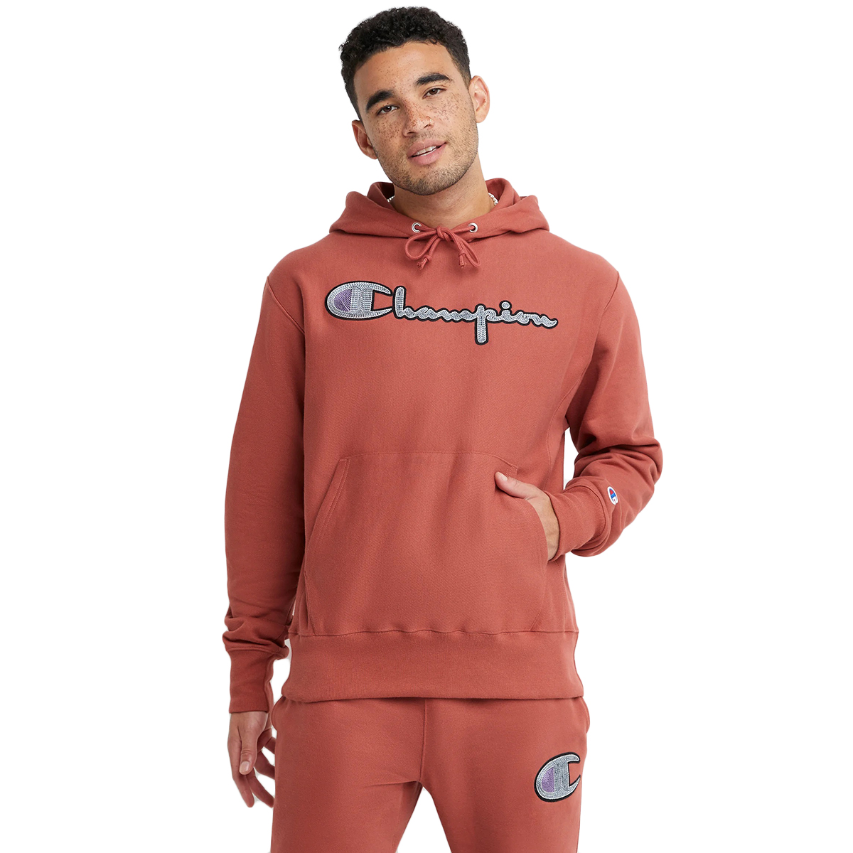 Champion Men's Reverse Weave Hoodie, Red