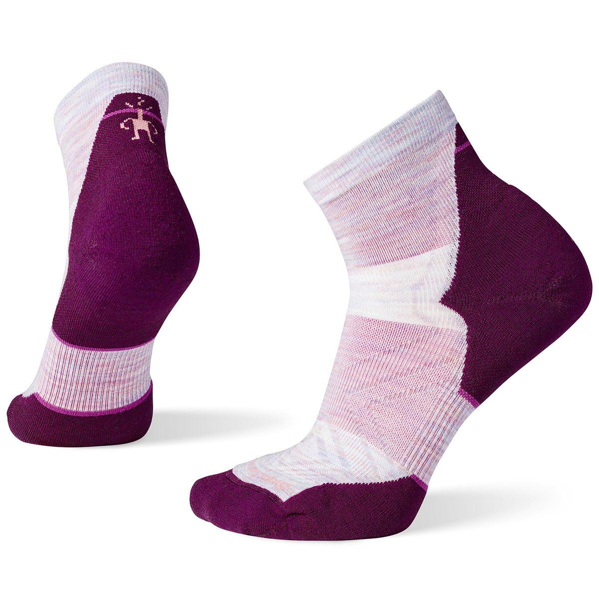 Smartwool Women's Run Targeted Cushion Ankle Socks, Purple