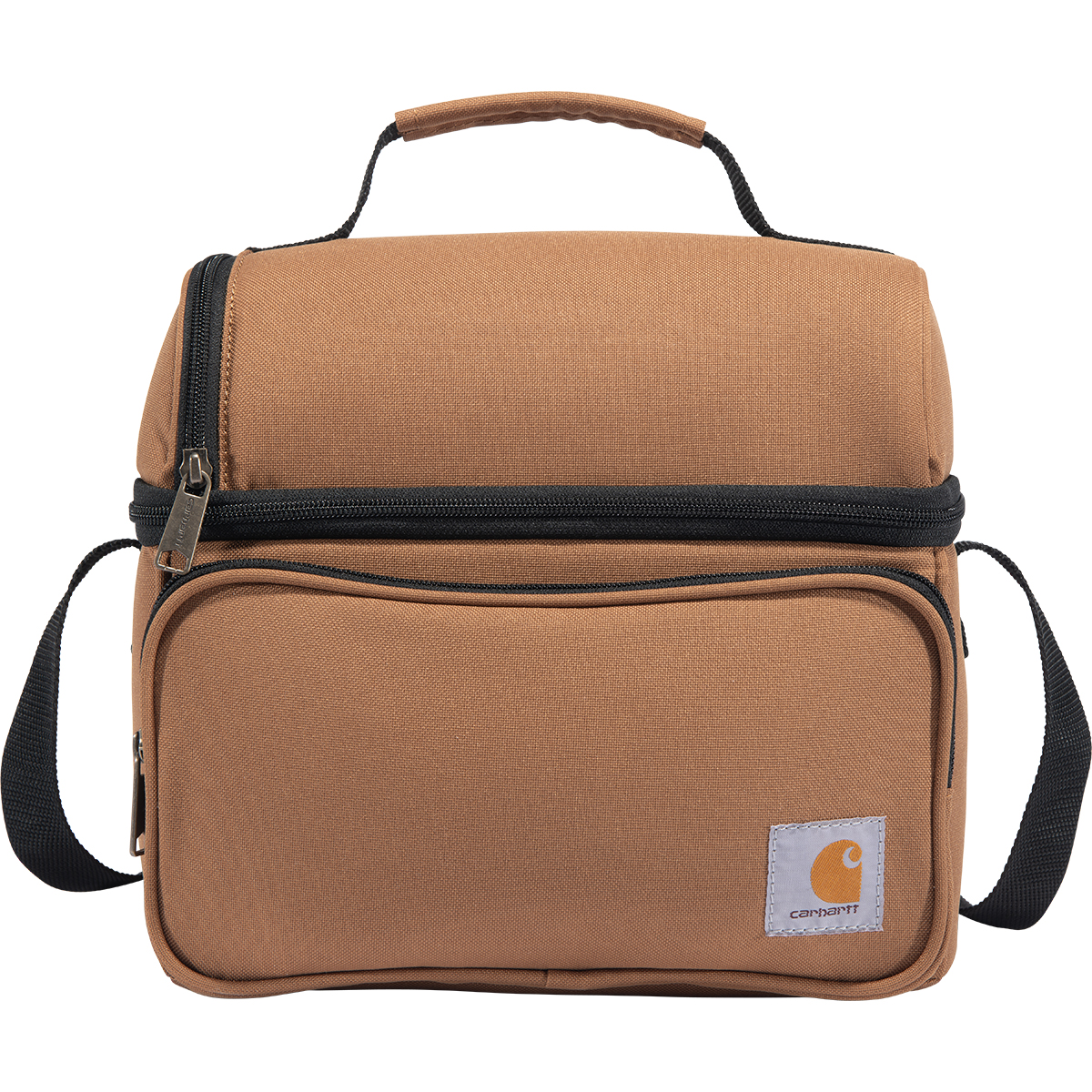 Carhartt Insulated 12-Can 2-Compartment Lunch Cooler, Brown