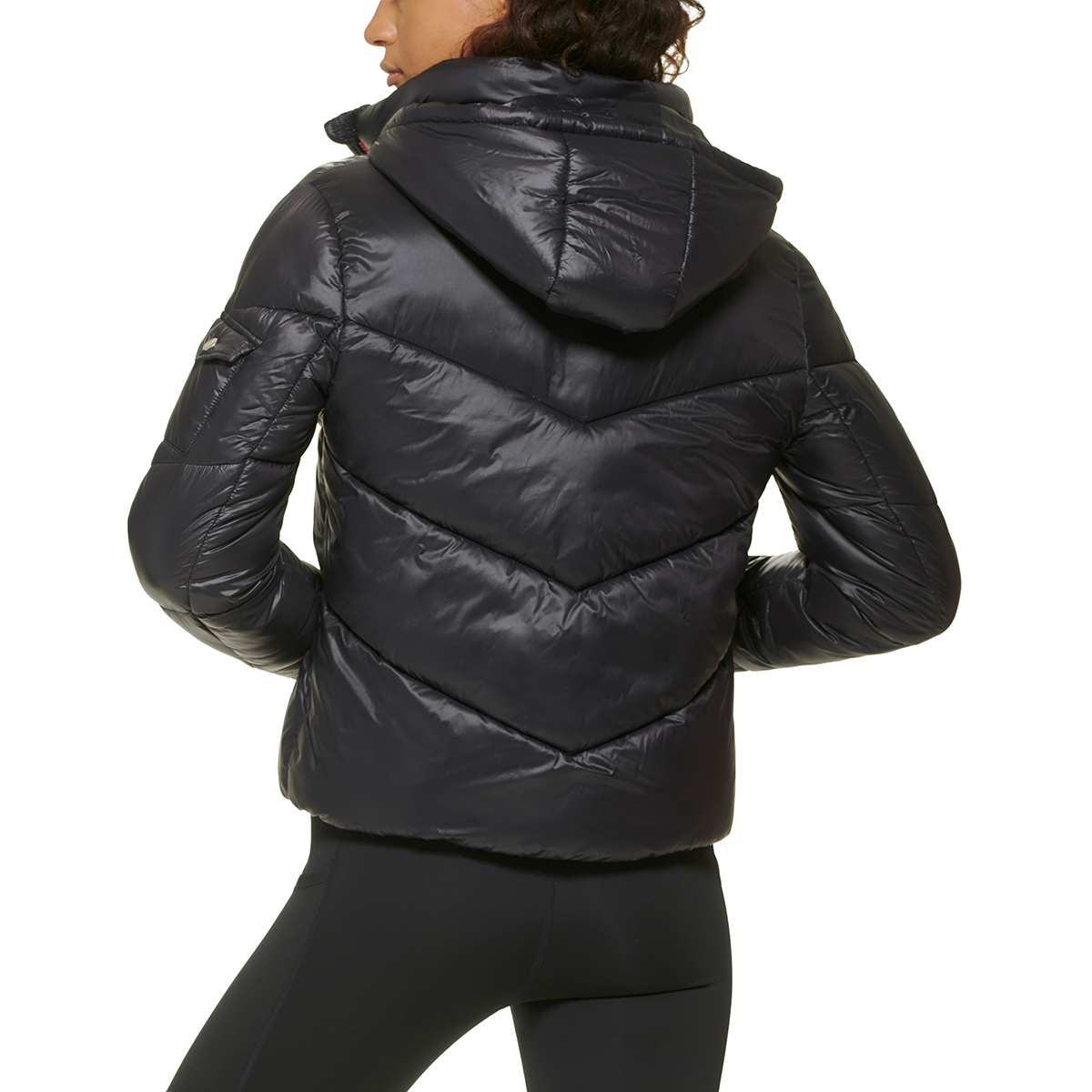 Puffer Jacket Fem Tommy Hilfiger Preta - Compre Online