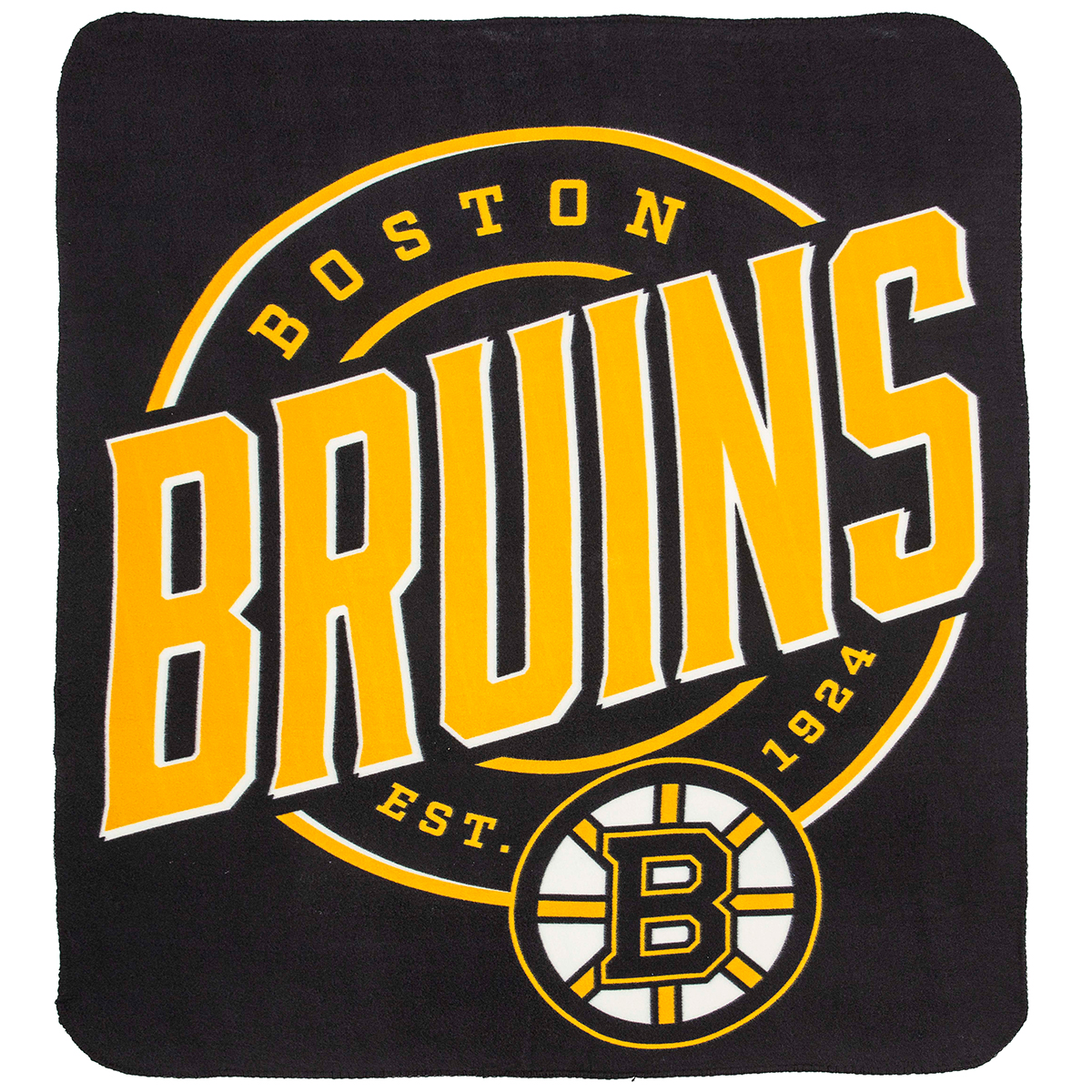 Boston Bruins Campaign Fleece Throw Blanket 50"x60"