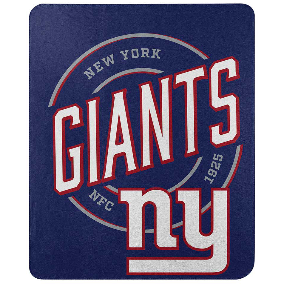 New York Giants Campaign Fleece Throw Blanket, Blue