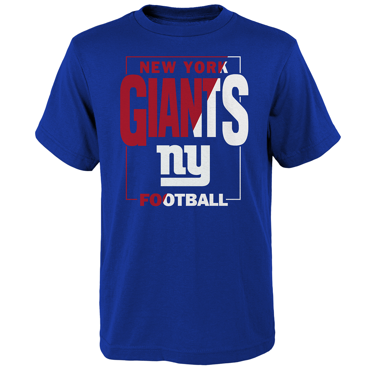 New York Giants Kids' Outerstuff Coin Toss Short-Sleeve Tee