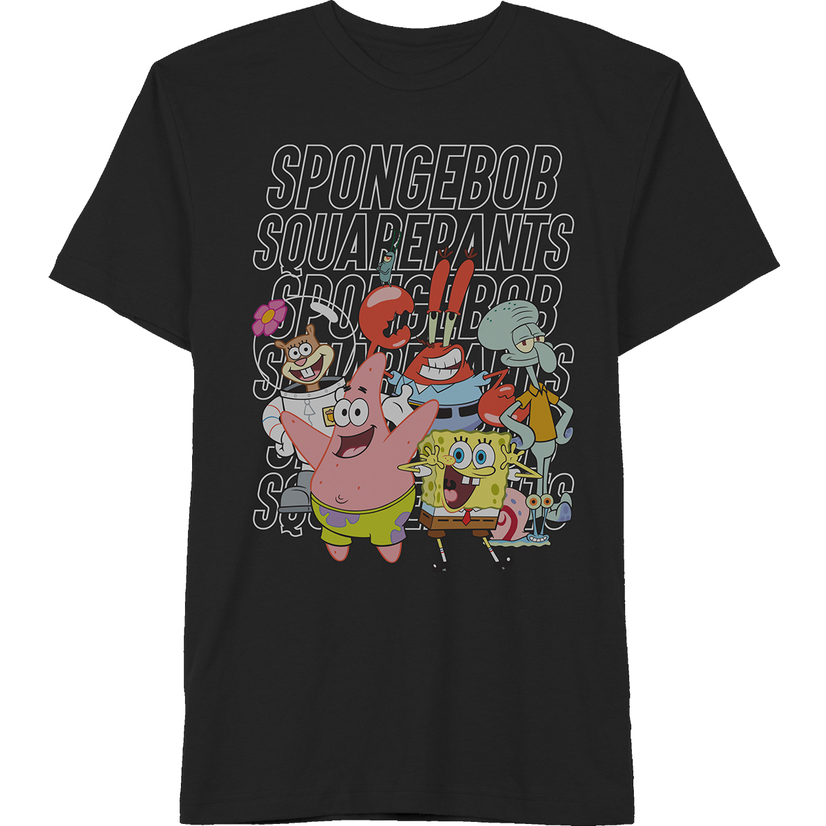 Spongebob Young Men's Let's Chill Short-Sleeve Graphic Tee