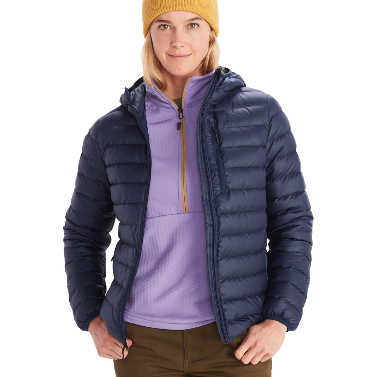 Marmot Women's Highlander Down Hoody, Blue