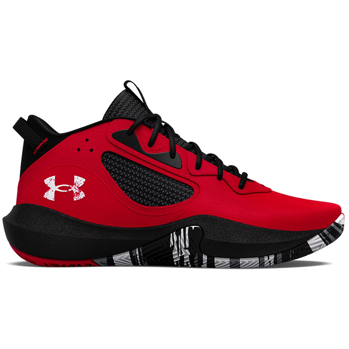 Under Armour Men's Ua Lockdown 6 Basketball Shoes, RED