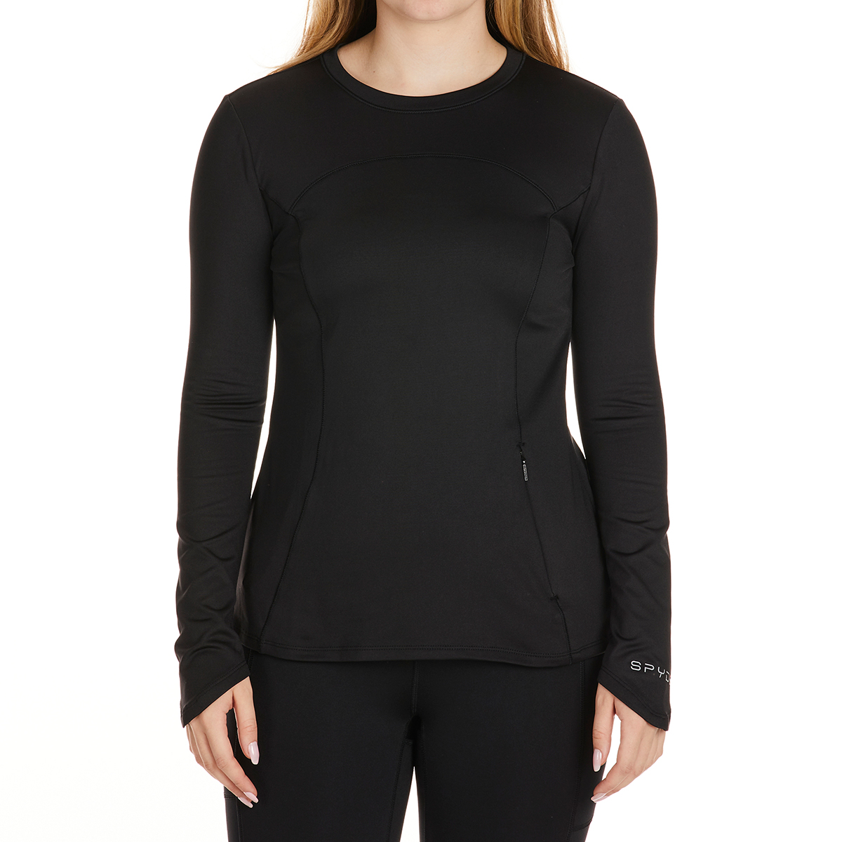 Spyder Women's Long-Sleeve Crewneck Tee W/ Side Pocket