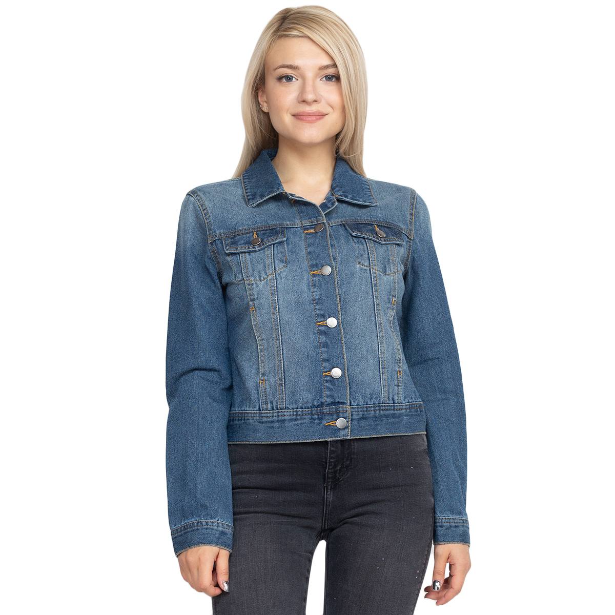 Ashley Vintage Charm By 26 Juniors Denim Jacket