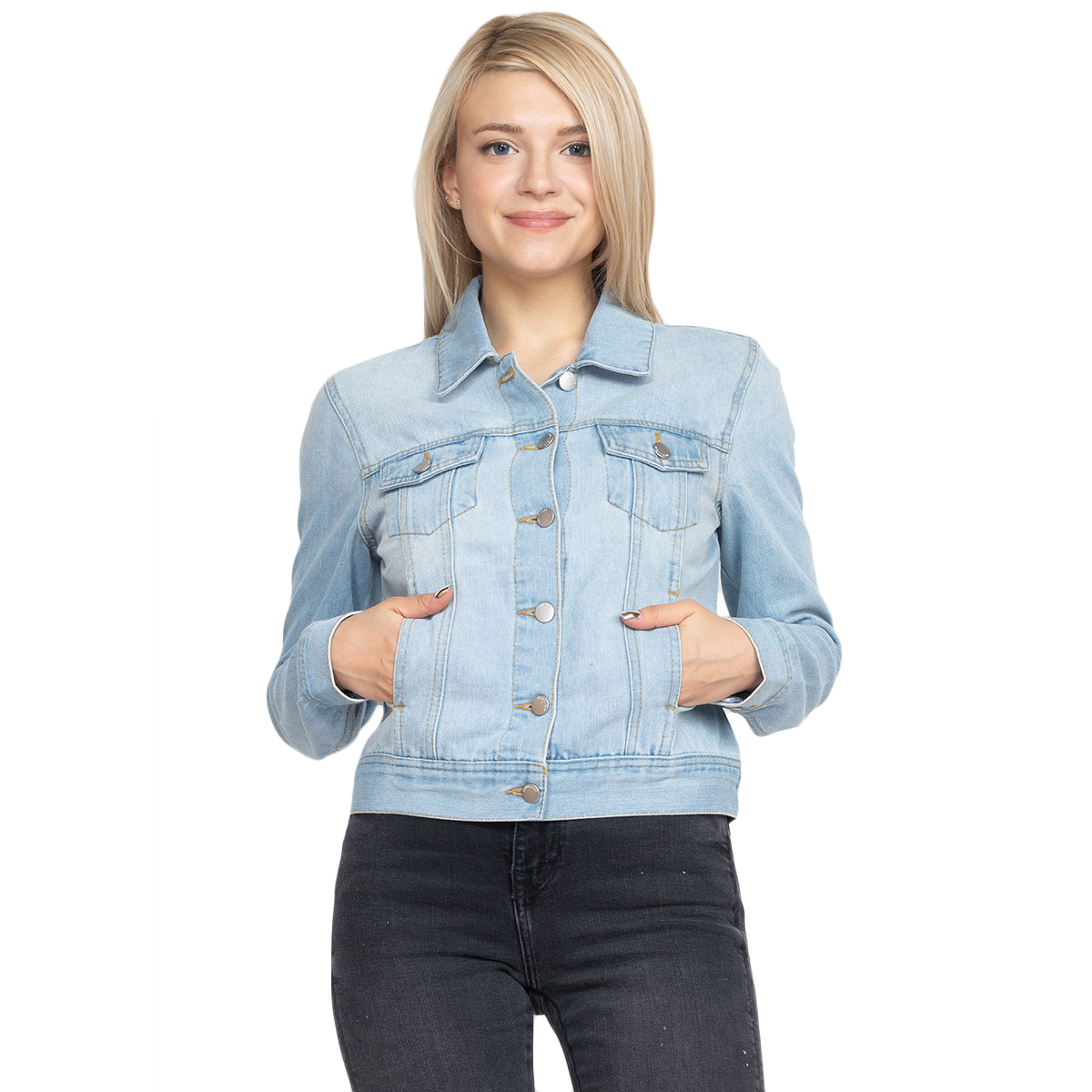 Ashley Vintage Charm By 26 Juniors' Denim Jacket