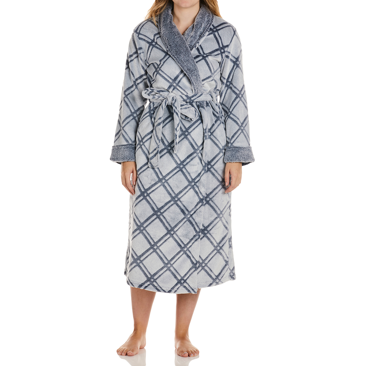 Rene Rofe Women's Frosted Fleece 48" Robe