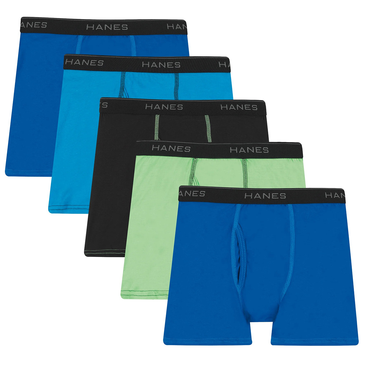 Hanes Boys' Ultimate Lightweight Boxer Briefs, 5-Pack